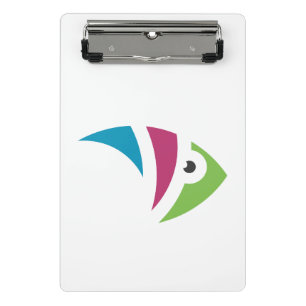 Mini Porte-bloc aquarium coloré dessin d'illustration poisson