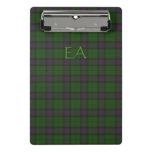 Mini Porte-bloc Armstrong Official Clan Tartan avec vos initiales (Devant)