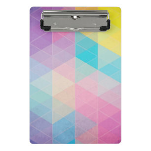 Mini Porte-bloc Arrière - plan abstrait coloré de triangles