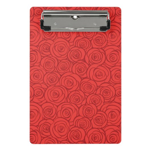 Mini Porte-bloc Arrière - plan abstrait de roses rouges (Devant)