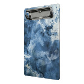 Mini Porte-bloc Arrière - plan bleu abstrait d'aquarelle (Angle2)