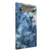 Mini Porte-bloc Arrière - plan bleu abstrait d'aquarelle (Incliné)