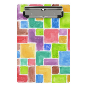 Mini Porte-bloc Arrière - plan d'aquarelle peint par résumé. 2