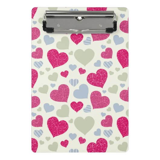 Mini Porte-bloc Arrière - plan de coeurs (Devant)