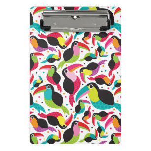 Mini Porte-bloc arrière - plan exotique d'oiseau de toucan du