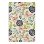 Mini Porte-bloc Arrière - plan floral (Dos)