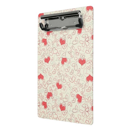 Mini Porte-bloc Arrière - plan mignon de coeurs (Angle2)