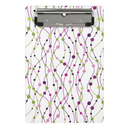 Mini Porte-bloc Arrière - plan multicolore de point (Devant)