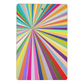 Mini Porte-bloc Arrière - plan rayé frais (Dos)