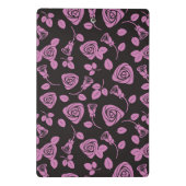 Mini Porte-bloc Arrière - plan rose floral (Dos)