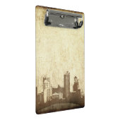 Mini Porte-bloc Arrière - plan sale de ville (Incliné)