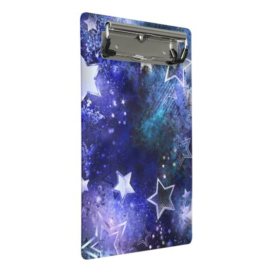 Mini Porte-bloc Arrière - plan spatial avec étoiles (Incliné)