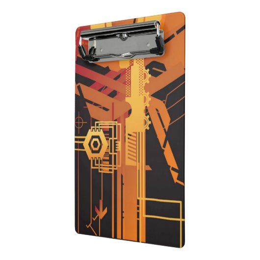 Mini Porte-bloc Arrière - plan tramé technique (Angle2)