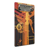 Mini Porte-bloc Arrière - plan tramé technique (Incliné)