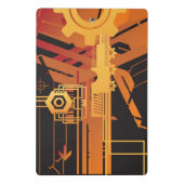 Mini Porte-bloc Arrière - plan tramé technique (Dos)