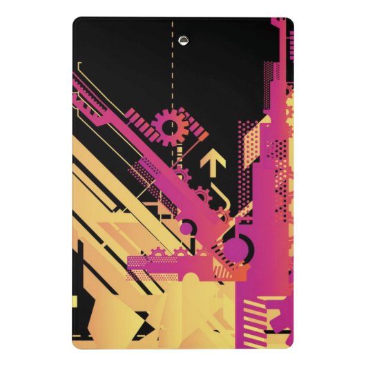 Mini Porte-bloc Arrière - plan tramé technique 7 (Dos)