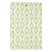 Mini Porte-bloc Arrière - plan vertical vert de motif d'ogee (Dos)