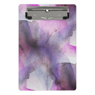 Mini Porte-bloc art abstrait pourpre de cubisme sans couture