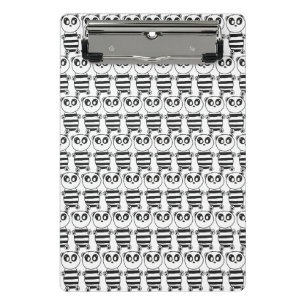 Mini Porte-bloc Art de panda noir et blanc ludique