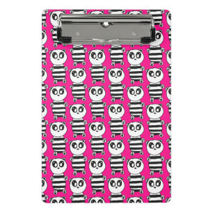 Mini Porte-bloc Art de panda noir et blanc ludique