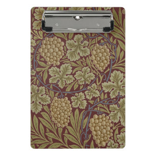 Mini Porte-bloc Art de vigne rouge vert William Morris