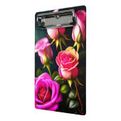Mini Porte-bloc Art numérique rose Roses-48345 (Angle2)