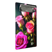 Mini Porte-bloc Art numérique rose Roses-48345 (Incliné)