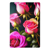 Mini Porte-bloc Art numérique rose Roses-48345 (Dos)