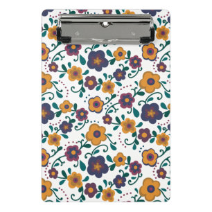 Mini Porte-bloc Art populaire des années 70 Ditzy Retro Daisy dans
