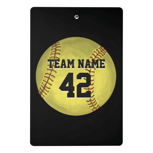 Mini Porte-bloc Art Softball Peint (Dos)