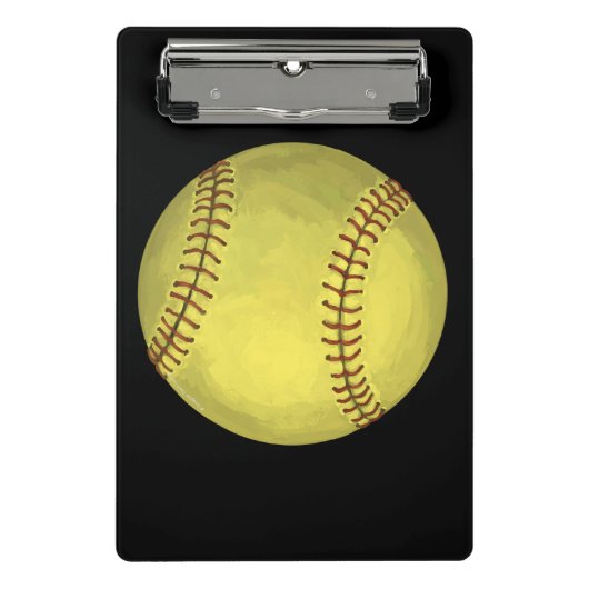 Mini Porte-bloc Art Softball Peint (Devant)