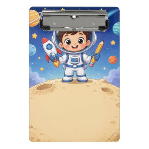 Mini Porte-bloc Astronaute enfant prêt à explorer le cahier scolai