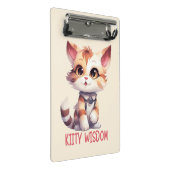 Mini Porte-bloc Attitude Cat Insouciante - Conception Feline Joueu (Incliné)