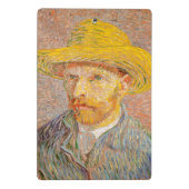 Mini Porte-bloc Autoportrait impressionniste de Vincent Van Gogh (Dos)