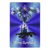 Mini Porte-bloc Avent, Artdeco de Noël sur Blue Green Rainbow (Dos)