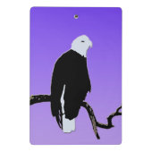 Mini Porte-bloc Bald Eagle at Sunset - Art original de la faune (Dos)