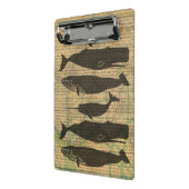 Mini Porte-bloc Baleine antique Vie marine (Angle2)