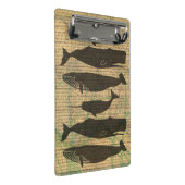 Mini Porte-bloc Baleine antique Vie marine (Incliné)