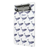 Mini Porte-bloc Baleine bleu aquarelle (Angle2)