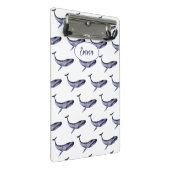 Mini Porte-bloc Baleine bleu aquarelle (Incliné)