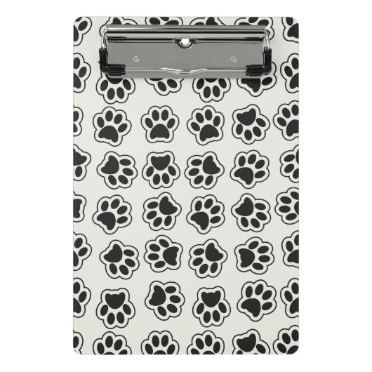 Mini Porte-bloc Balles noires, Paws de chien, Paws de chat, Plan (Devant)