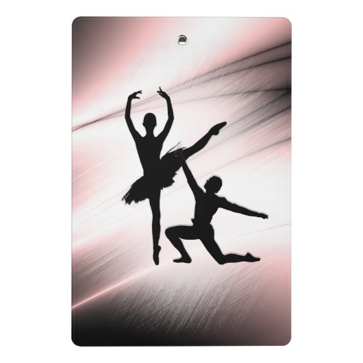 Mini Porte-bloc Ballet Couple Danse Accent rose (Dos)