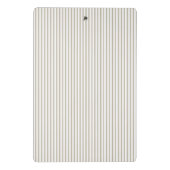 Mini Porte-bloc Bande de cueillette beige et blanche (Dos)