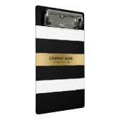 Mini Porte-bloc Bande d'or noir et blanc (Incliné)