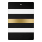 Mini Porte-bloc Bande d'or noir et blanc (Dos)