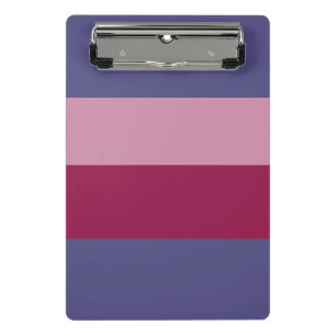 Mini Porte-bloc Bandes de couleurs violettes