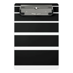 Mini Porte-bloc Bandes graduées en noir et blanc