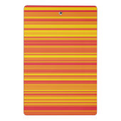 Mini Porte-bloc Bandes Orange Rouge Jaune (Dos)