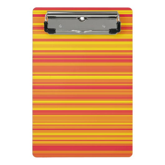 Mini Porte-bloc Bandes Orange Rouge Jaune (Devant)