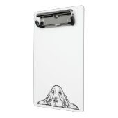 Mini Porte-bloc basset hound noir blanc yeux de chiot simple (Angle2)